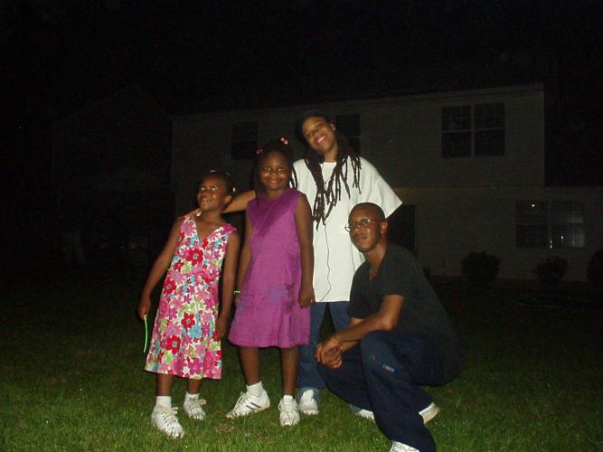 Charles w/sister & nieces